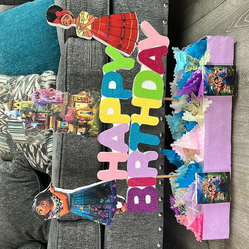 Encanto happy birthday decoration